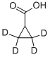 シクロプロパン‐2,2,3,3‐D4‐カルボン酸 化学構造式