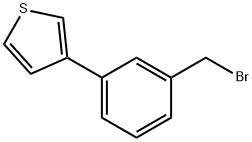 3-[3-(ブロモメチル)フェニル]チオフェン 化学構造式
