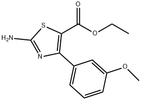 2-AMINO-4-(3-METHOXYPHENYL)-5-THIAZOLECARBOXYLIC ACID ETHYL ESTER Structure