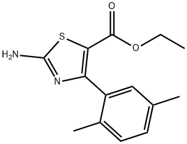 2-AMINO-4-(2,5-DIMETHYLPHENYL)-5-THIAZOLECARBOXYLIC ACID ETHYL ESTER Struktur