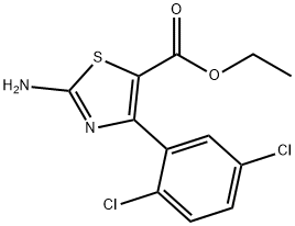 2-AMINO-4-(2,5-DICHLOROPHENYL)-5-THIAZOLECARBOXYLIC ACID ETHYL ESTER Structure
