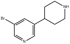 3-broMo-5-(piperidin-4-yl)pyridine 结构式