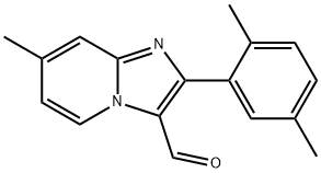 2-(2,5-二甲基苯基)-7-甲基咪唑并[1,2-A]吡啶-3-甲醛,899360-83-9,结构式