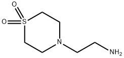 4-(2-アミノエチル)チオモルホリン1,1-ジオキシド 化学構造式