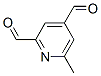 2,4-Pyridinedicarboxaldehyde, 6-methyl- (7CI) 结构式