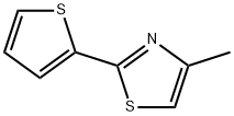 4-甲基-2-(噻吩-2-基)噻唑 结构式