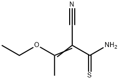 2-CYANO-3-ETHOXYBUT-2-ENETHIOAMIDE, 89943-20-4, 结构式