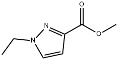 1-乙基-1H-吡唑-3-羧酸甲酯, 89943-27-1, 结构式