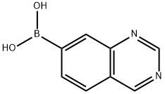 キナゾリン-7-イルボロン酸 化学構造式