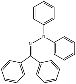 9H-フルオレン-9-オンジフェニルヒドラゾン 化学構造式