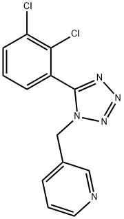 3-[[5-(2,3-DICHLOROPHENYL)-1H-TETRAZOL-1-YL]METHYL]PYRIDINE HYDROCHLORIDE Struktur
