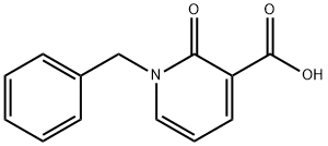 1-ベンジル-2-オキソ-1,2-ジヒドロ-3-ピリジンカルボン酸 化学構造式