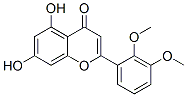 2-(2,3-Dimethoxyphenyl)-5,7-dihydroxy-4H-1-benzopyran-4-one Struktur