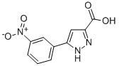 5-(3-硝基苯基)-1H-吡唑-3-羧酸 结构式