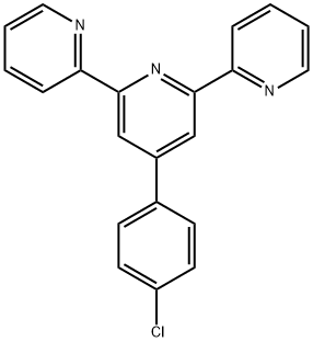 4′-(4-氯苯基)-2, 2′:6′, 2″-三联吡啶, 89972-75-8, 结构式
