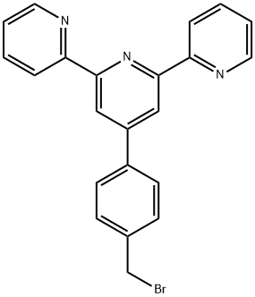 4′-[4-(ブロモメチル)フェニル]-2,2′:6′,2′′-テルピリジン 化学構造式