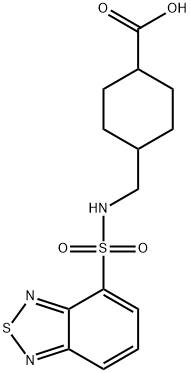 4-{[(2,1,3-benzothiadiazol-4-ylsulfonyl)amino]methyl}cyclohexanecarboxylic acid Structure
