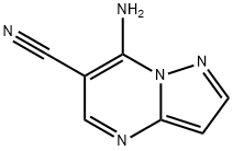 7-Aminopyrazolo[1,5-a]pyrimidine-6-carbonitrile Struktur
