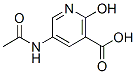 Nicotinic acid, 5-acetamido-2-hydroxy- (7CI) Structure