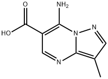 Pyrazolo[1,5-a]pyrimidine-6-carboxylic acid, 7-amino-3-methyl- (7CI) Structure