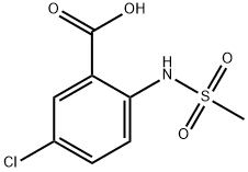 5-Chloro-2-(MethylsulfonaMido)benzoic Acid Structure