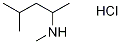 N,4-ジメチル-2-ペンタンアミン塩酸塩 化学構造式