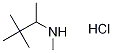 N,3,3-トリメチル-2-ブタンアミン塩酸塩 化学構造式