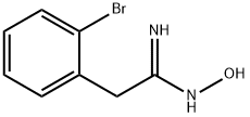2-(2-ブロモフェニル)-N'-ヒドロキシエタンイミドアミド 化学構造式