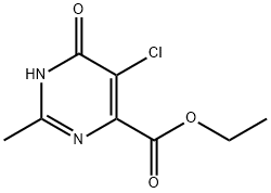 ethyl 5-chloro-6-hydroxy-2-MethylpyriMidine-4-carboxylate Struktur