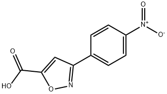 5-(4-NITROPHENYL)ISOXAZOLE-3-CARBOXYLIC ACID 化学構造式