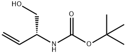 (R) - (1-羟基丁-3-烯-2-基)氨基甲酸叔丁酯 结构式