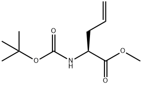 N-BOC-L-烯丙基甘氨酸甲酯, 89985-87-5, 结构式