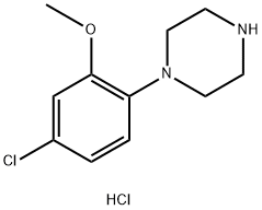 1-(4-CHLORO-2-METHOXYPHENYL)PIPERAZINE HYDROCHLORIDE 结构式