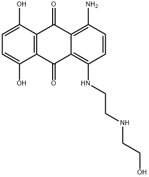 DES[2-[(2-HYDROXYETHYL)AMINO]ETHYL] MITOXANTRONE(ミトキサントロン不純物A) 化学構造式