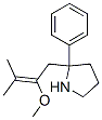 Pyrrolidine, 2-(2-methoxy-3-methyl-2-butenyl)-2-phenyl- Structure