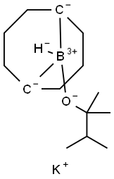 9-(2,3-二甲基-2-丁氧基)-9-BBN 钾,89999-86-0,结构式