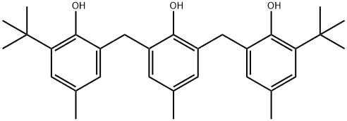 2,6-bis[[3-(tert-butyl)-2-hydroxy-5-tolyl]methyl]-4-methylphenol,90-68-6,结构式