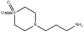 4-(3-アミノプロピル)チオモルホリン 1,1-ジオキシド 化学構造式