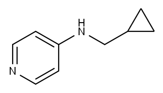 N-(环丙基甲基)吡啶-4-胺二盐酸盐 结构式