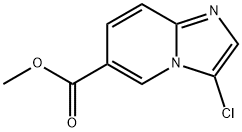 IMidazo[1,2-a]pyridine-6-carboxylic acid, 3-chloro-, Methyl ester Struktur