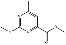 METHYL 6-METHYL-2-(METHYLTHIO)PYRIMIDINE-4-CARBOXYLATE Struktur