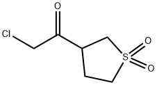 Ketone, chloromethyl tetrahydro-3-thienyl, 1,1-dioxide (7CI) Structure