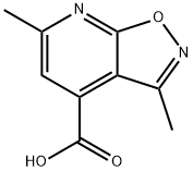 3,6-二甲基异噁唑并[5,4-B]吡啶-4-羧酸 结构式