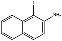 1-ヨード-2-アミノナフタレン 化学構造式
