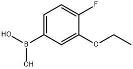 3-エトキシ-4-フルオロフェニルボロン酸 化学構造式