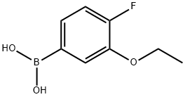 3-乙氧基-4-氟苯硼酸, 900174-65-4, 结构式