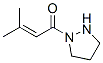 2-Buten-1-one,  3-methyl-1-(1-pyrazolidinyl)-|