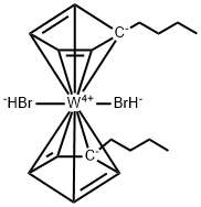 BIS(BUTYLCYCLOPENTADIENYL)TUNGSTEN Structure