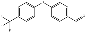 4-[4-(トリフルオロメチル)フェノキシ]ベンズアルデヒド 化学構造式