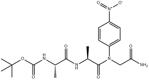 BOC-ALA-ALA-GLY-PNA, 90037-94-8, 结构式